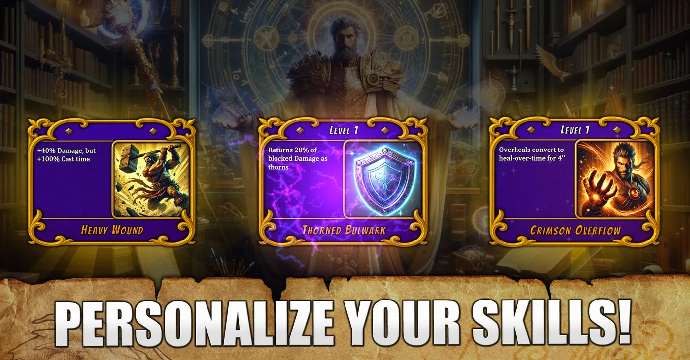 Personalise your skills — the skill selection screen